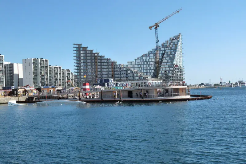The AARhus highrise on Aarhus harbour