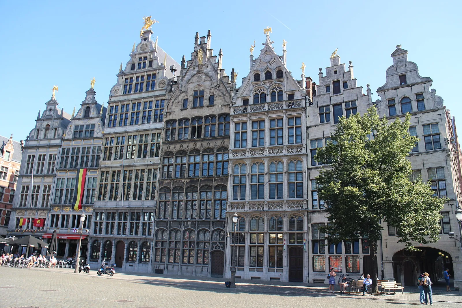 The guildhalls on Antwerp's Grote Markt