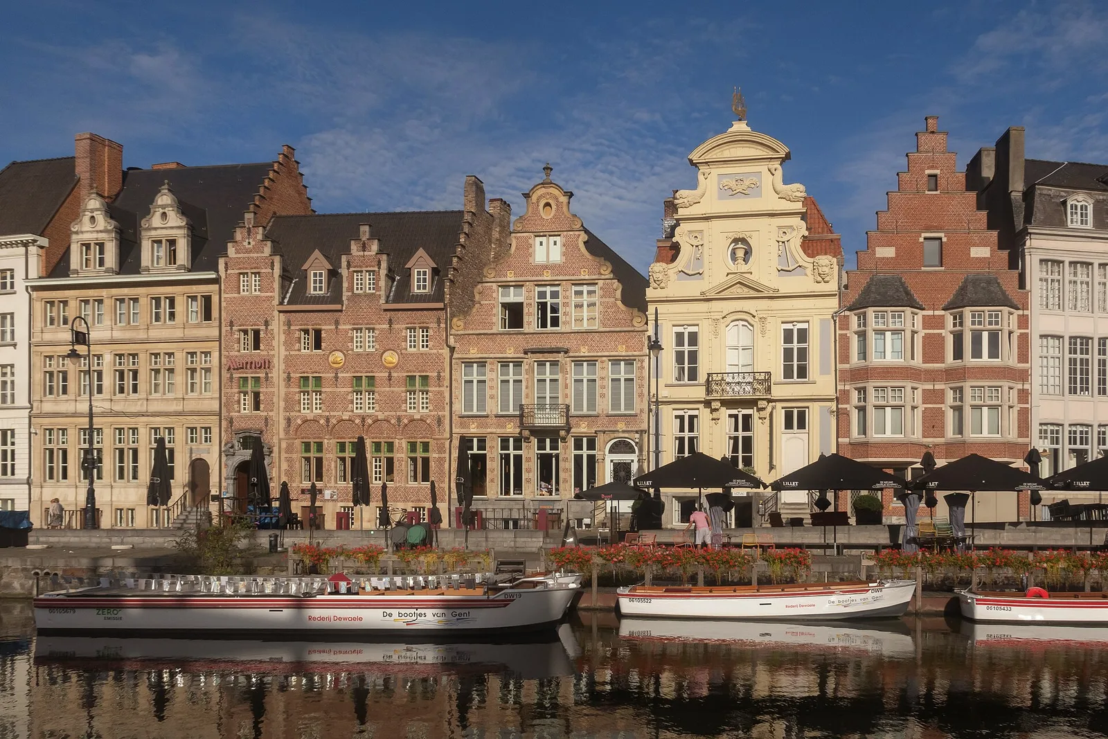 The Korenlei quay in Ghent
