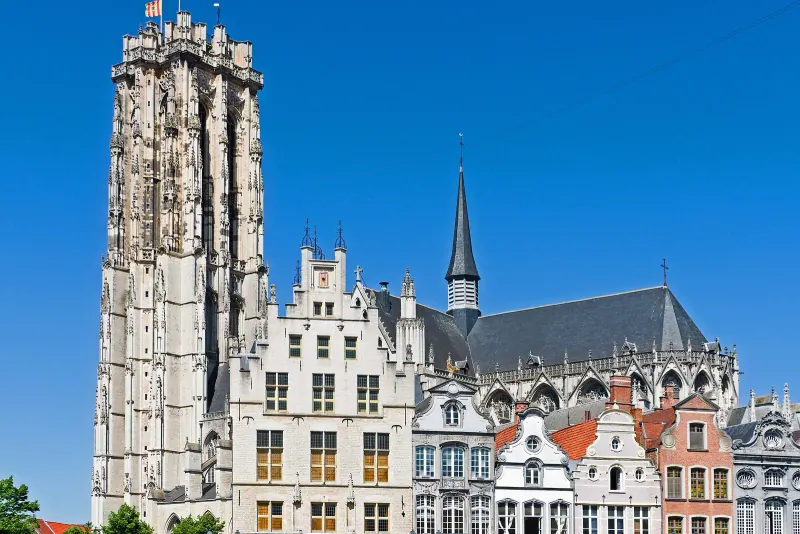 St Rumbold's tower above Mechelen's Grote Markt