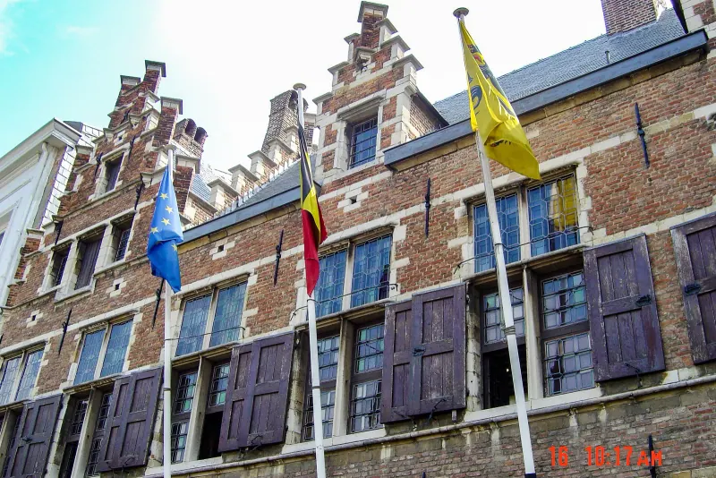 The facade of the Rubens House on Antwerp's Wapper