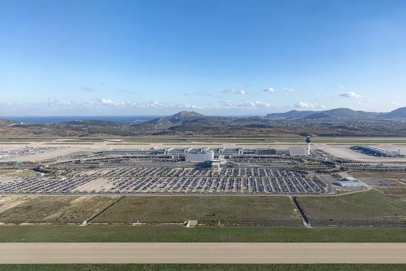 Athens International Airport from the air