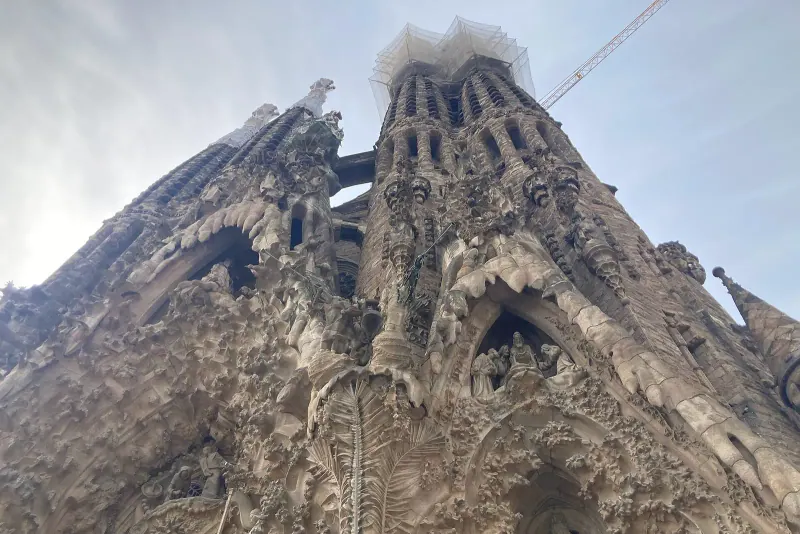 The Nativity facade of the Sagrada Família