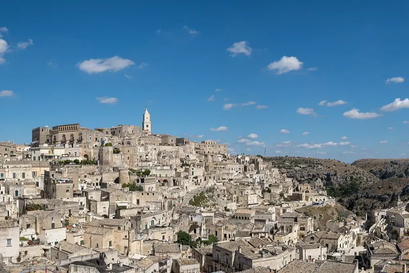 The Sassi of Matera from the belvedere