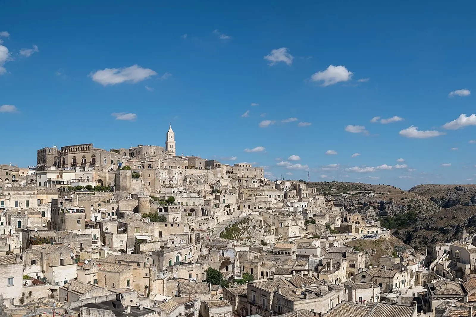 The Sassi of Matera from the belvedere