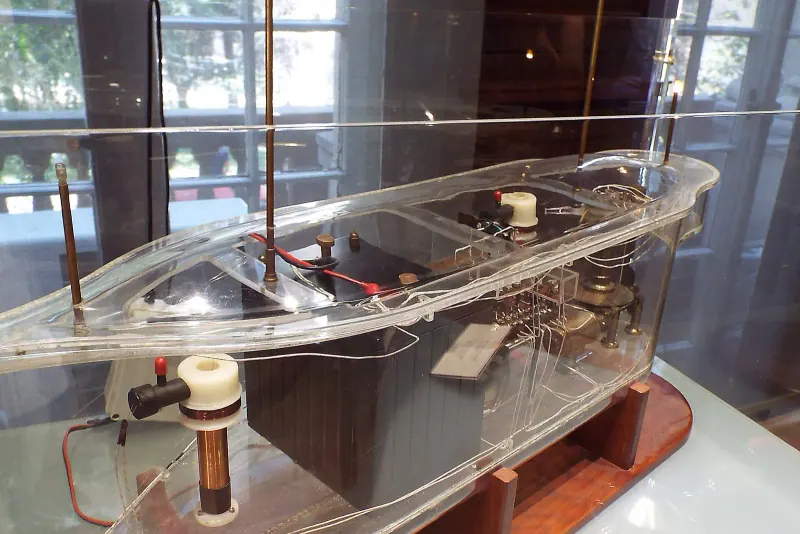A Tesla coil demonstration inside the Nikola Tesla Museum