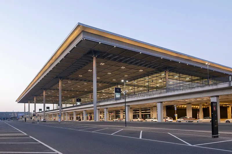 The terminal at Berlin Brandenburg Airport