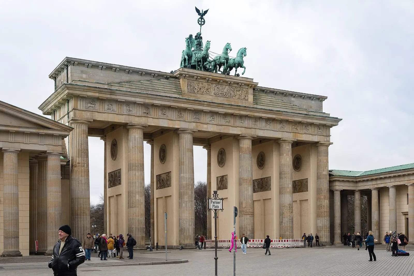 The Brandenburg Gate on Pariser Platz in Berlin