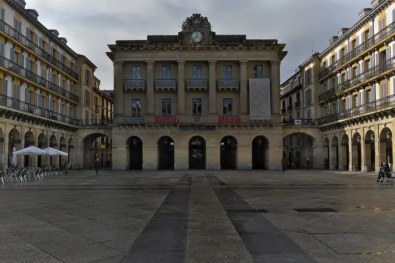 The Plaza de la Constitucion in San Sebastian