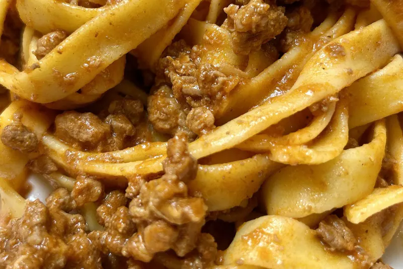 Tagliatelle al ragu, the classic Bologna dish