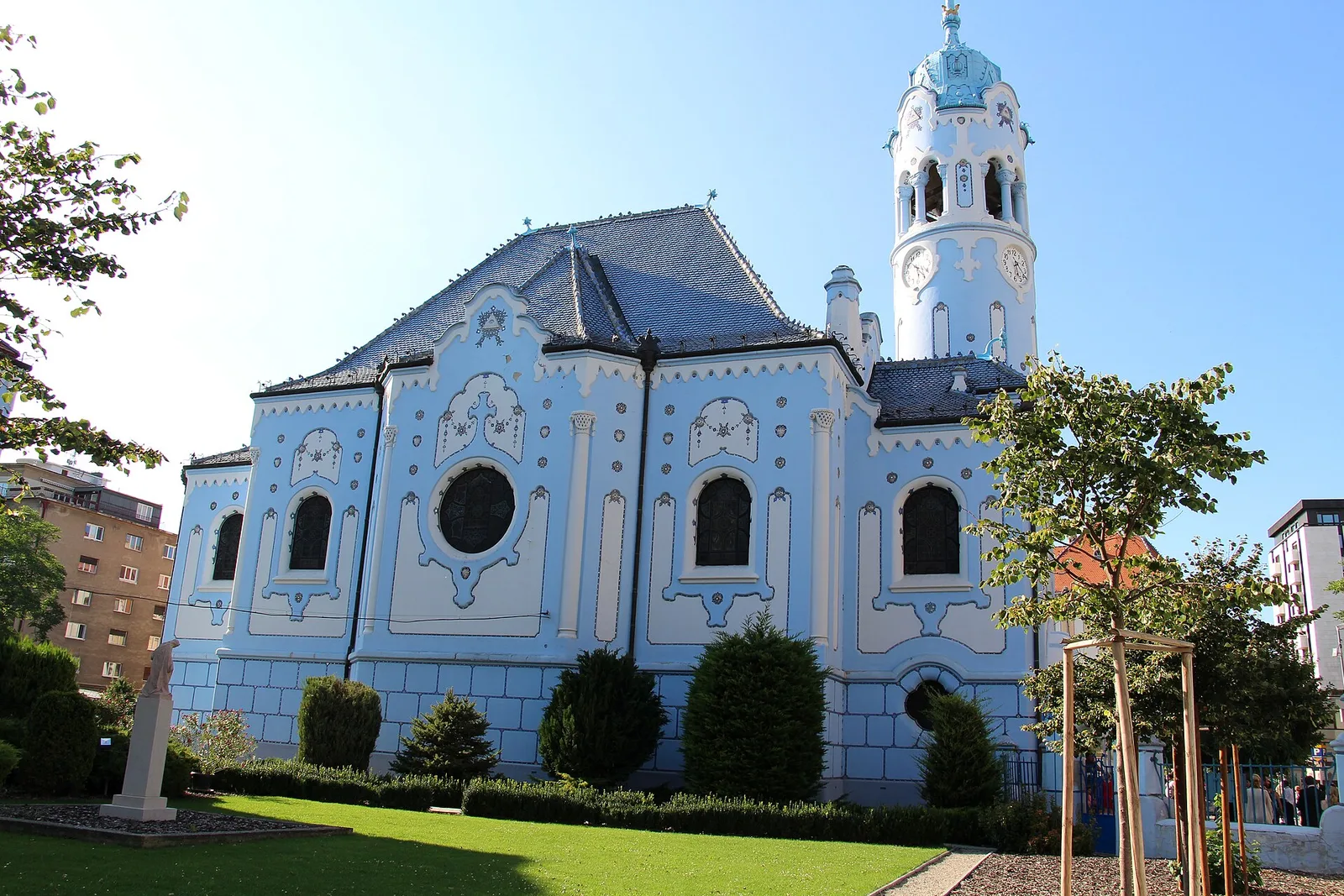 The Blue Church of St Elizabeth in Bratislava