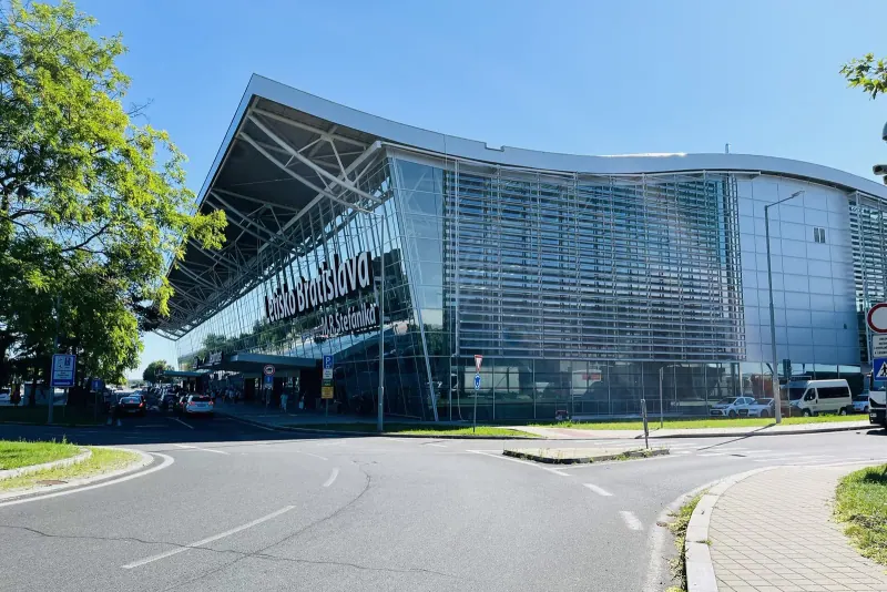 The glass terminal at Bratislava airport
