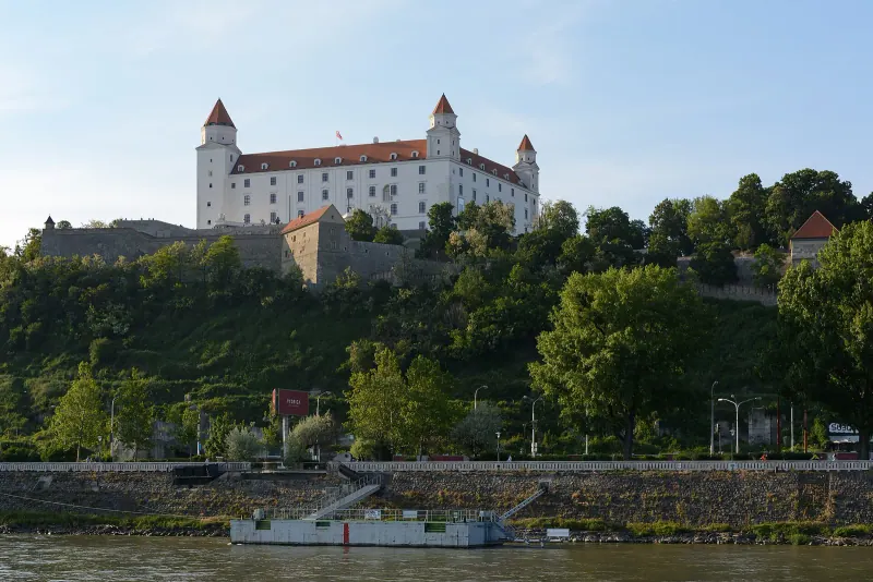 Bratislava Castle on its hill above the Danube