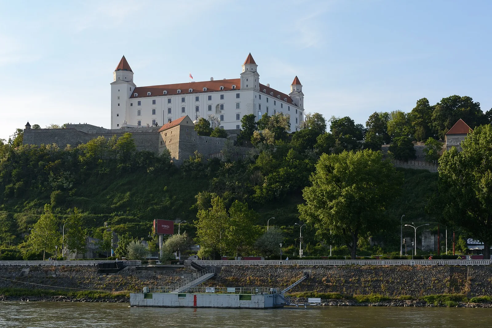 Bratislava Castle on its hill above the Danube