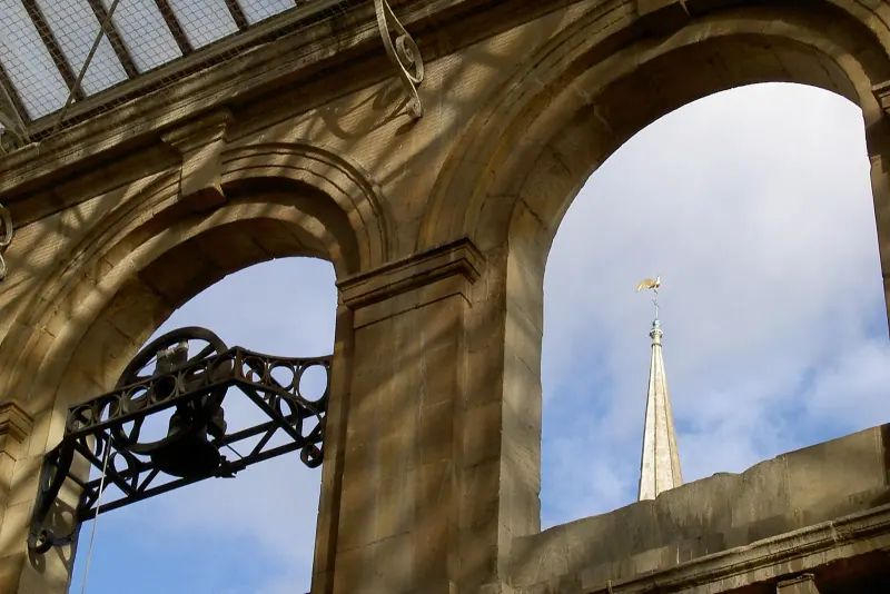 St Nicholas Market and the church spire in Bristol