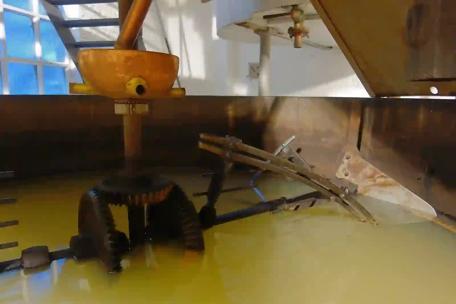 Brewing kettles inside Brasserie Cantillon, Brussels