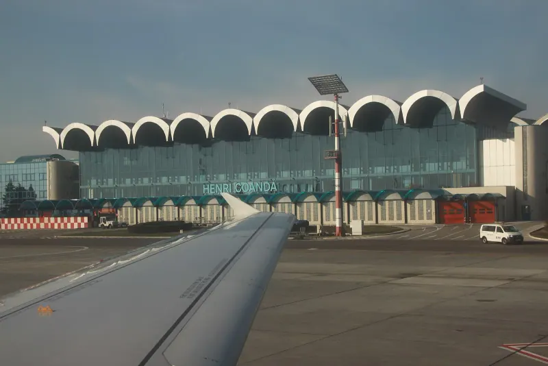 The terminal at Bucharest Otopeni airport