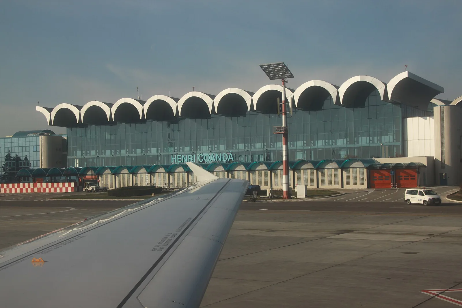 The terminal at Bucharest Otopeni airport