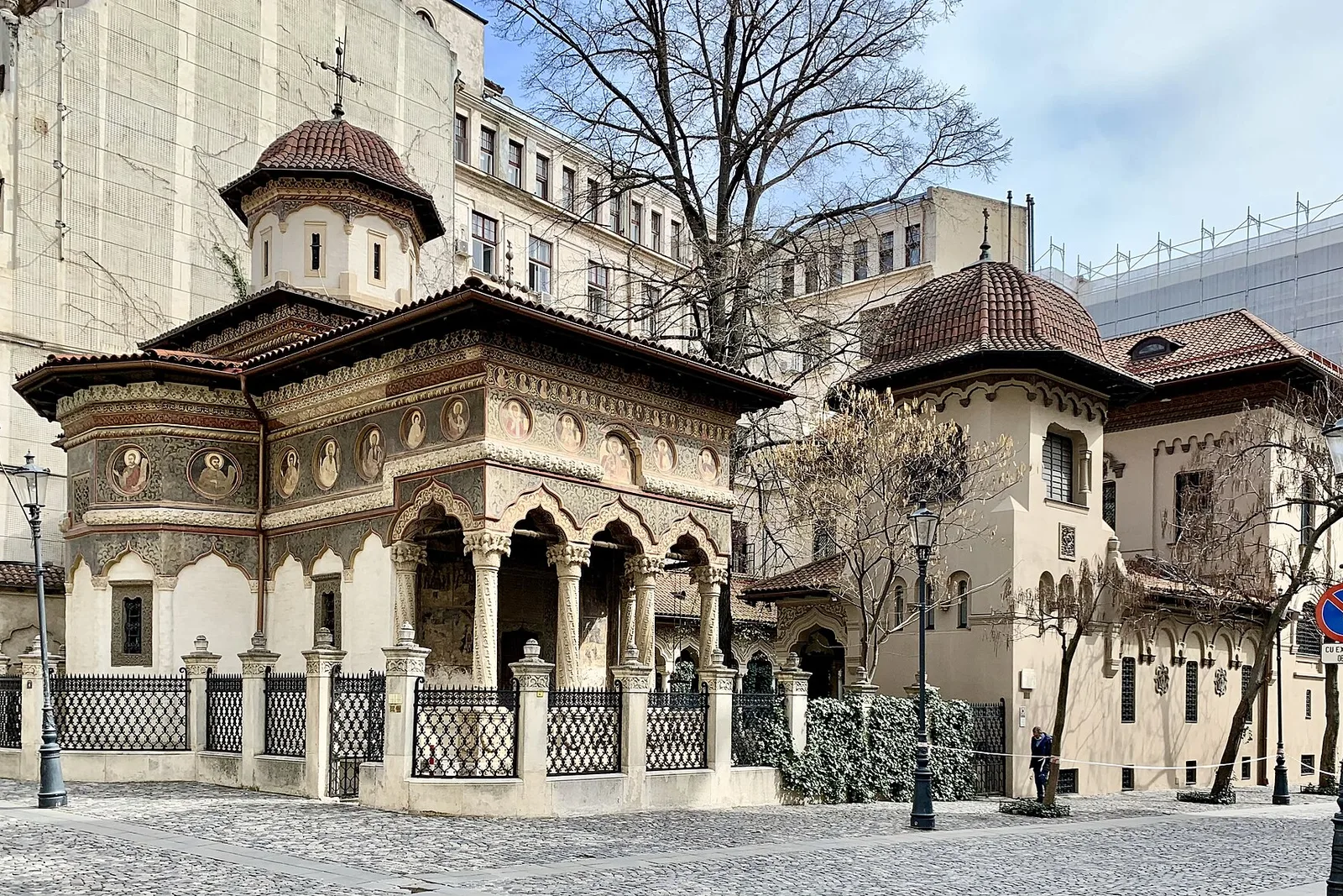 The Stavropoleos monastery in Bucharest's old town