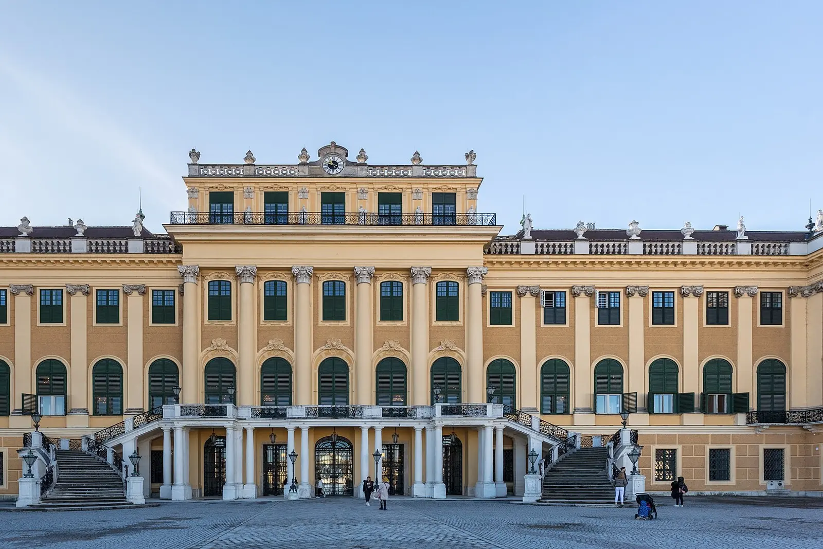 Schonbrunn Palace and its gardens in Vienna