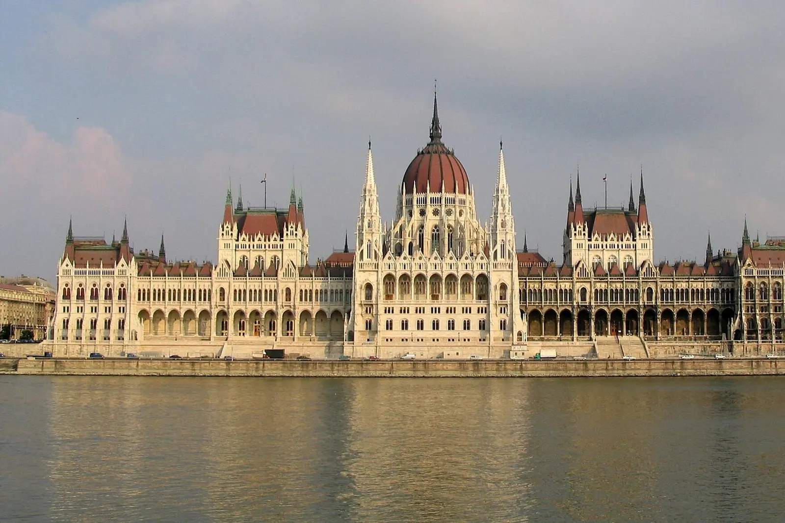 The Hungarian Parliament Building across the Danube