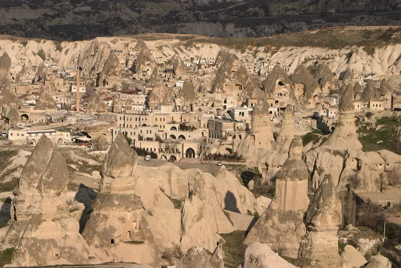 Fairy chimneys in Goreme Valley, Cappadocia