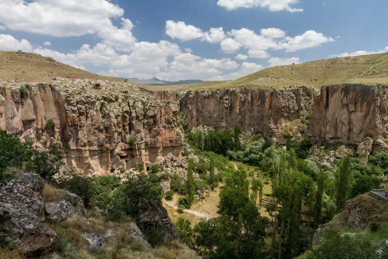 The Ihlara Valley canyon, Cappadocia