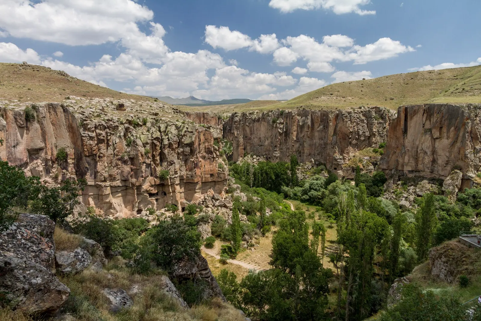 The Ihlara Valley canyon, Cappadocia