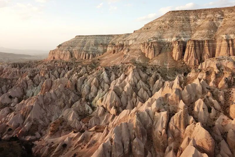 The Red Valley's pink-rock ridges, Cappadocia