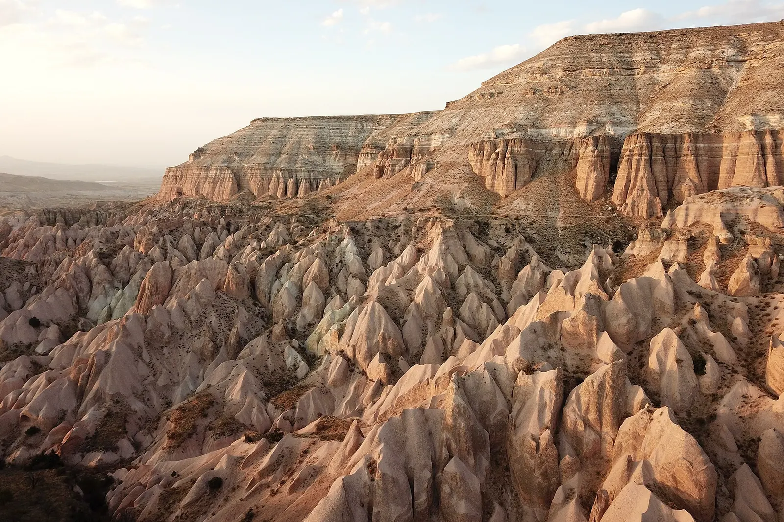 The Red Valley's pink-rock ridges, Cappadocia