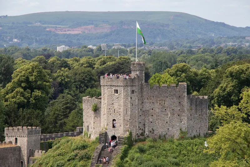 The Norman keep of Cardiff Castle