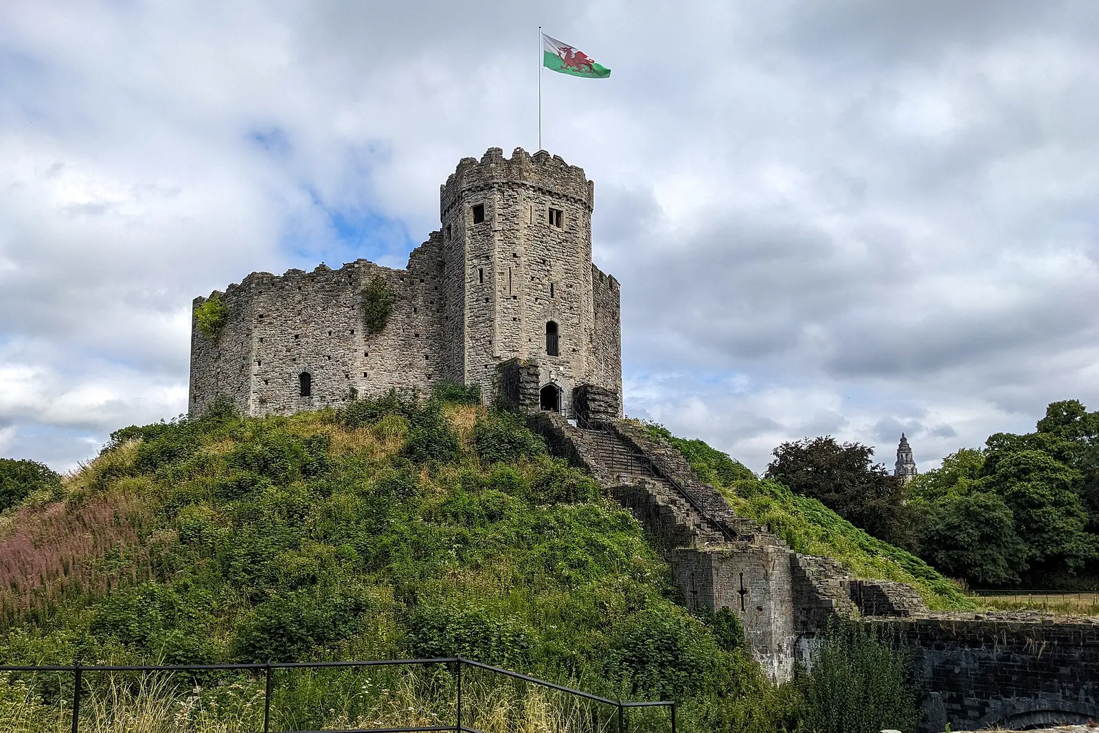 Cardiff Castle and its walls