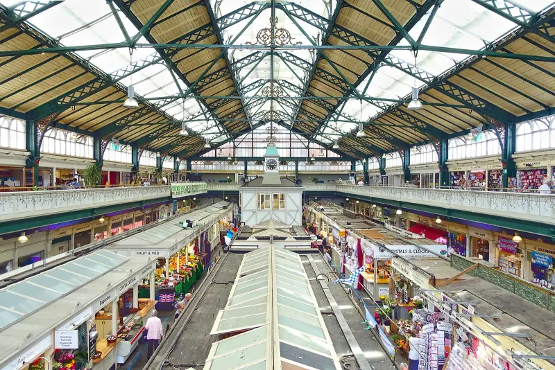 Inside Cardiff Central Market