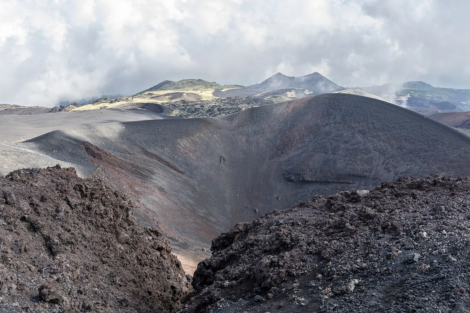 A secondary crater on Mount Etna