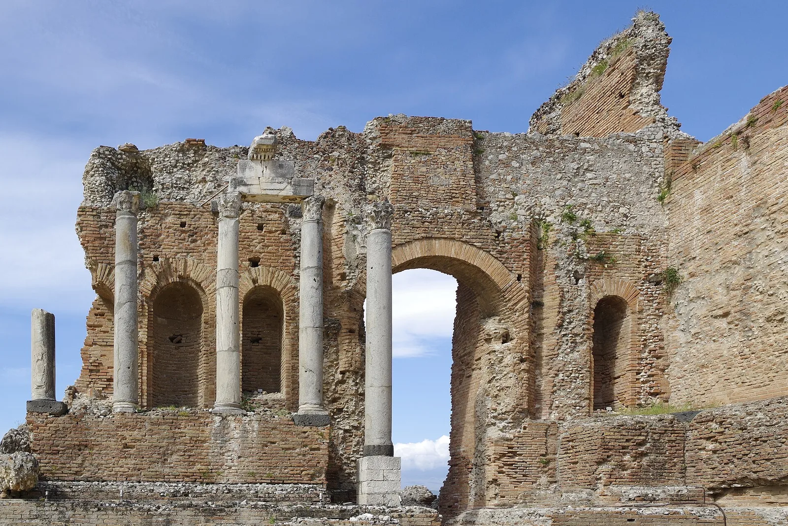 The ancient Greek theatre of Taormina