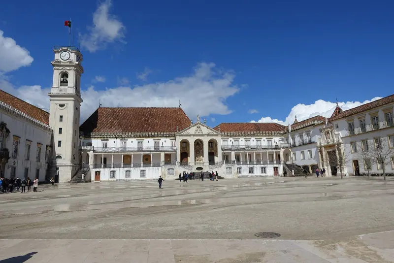 The bell tower of Coimbra University above the old town