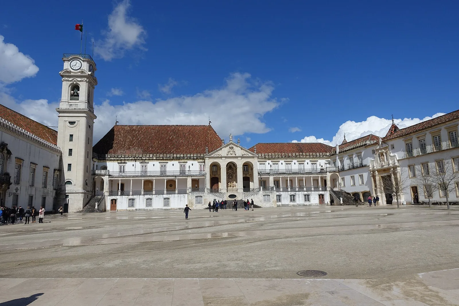 The bell tower of Coimbra University above the old town
