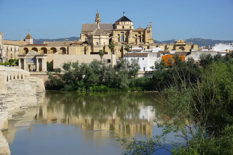 View over Cordoba's old town and the Mezquita