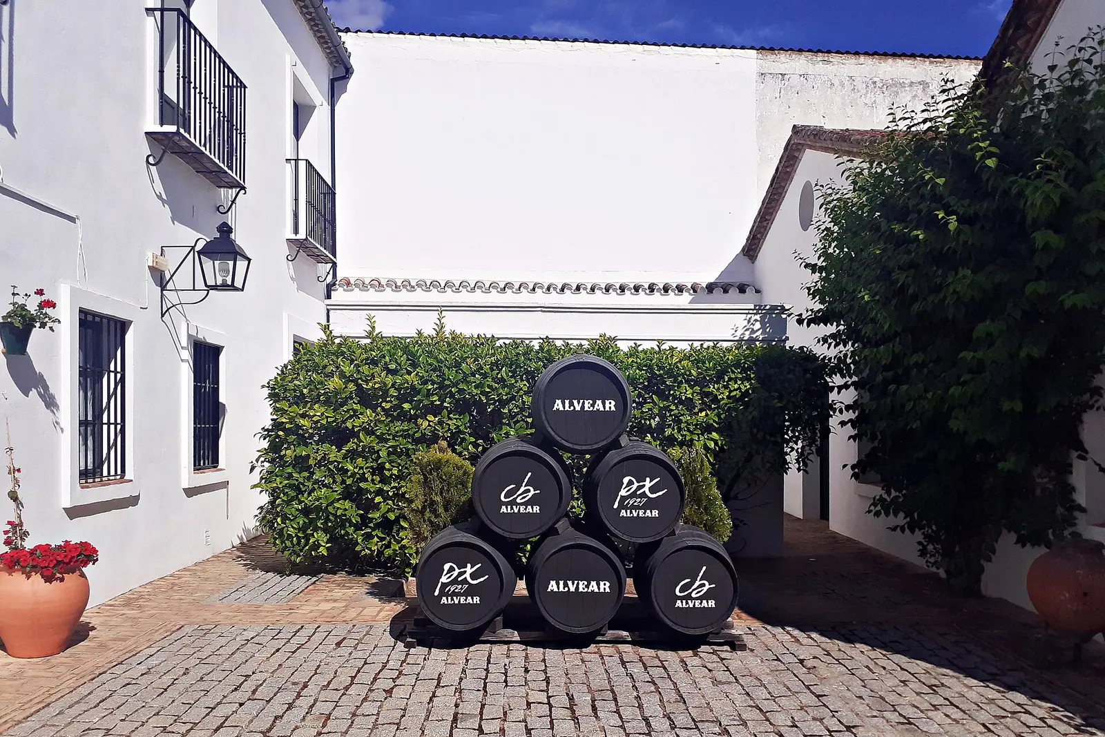 Wine barrels at Bodegas Alvear in the Montilla-Moriles country near Cordoba