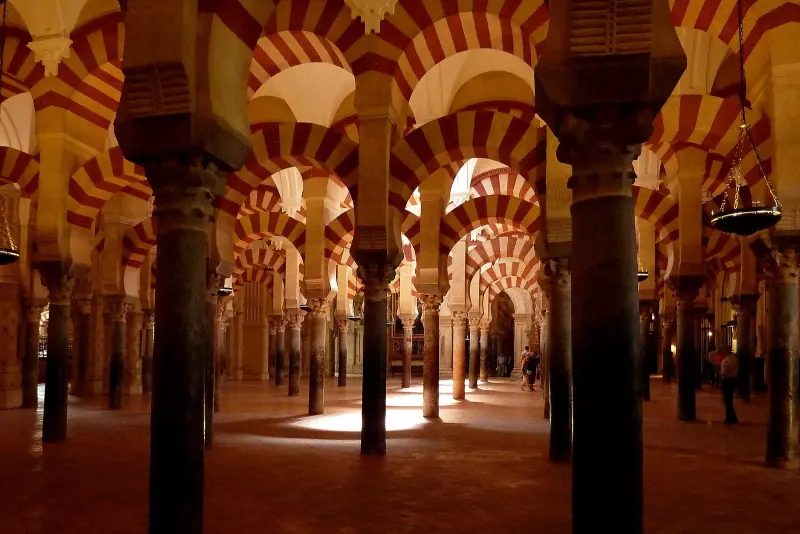 The double-tiered arches of the Mezquita, Cordoba