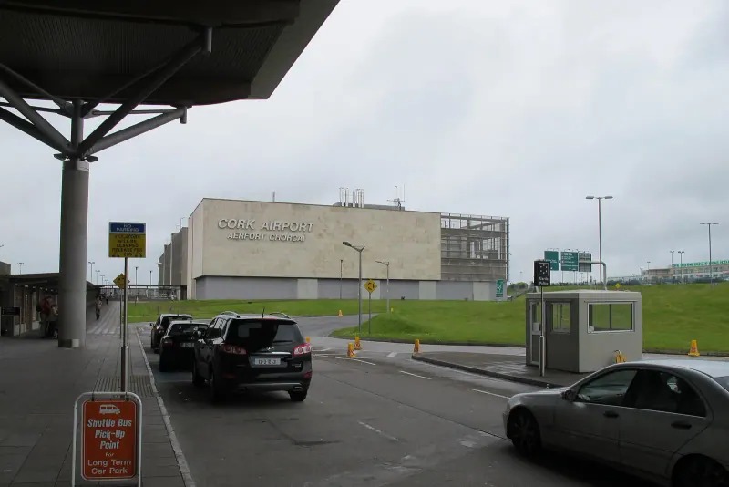 The terminal forecourt at Cork Airport