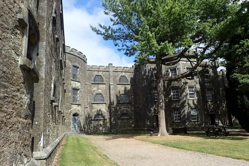 The castellated facade of Cork City Gaol