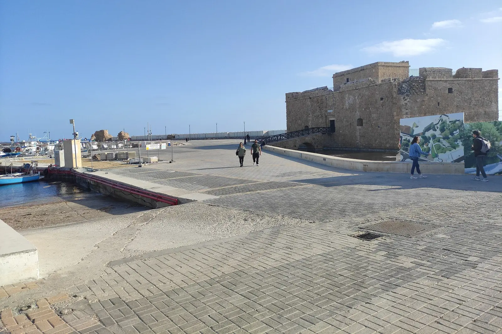Paphos harbour waterfront