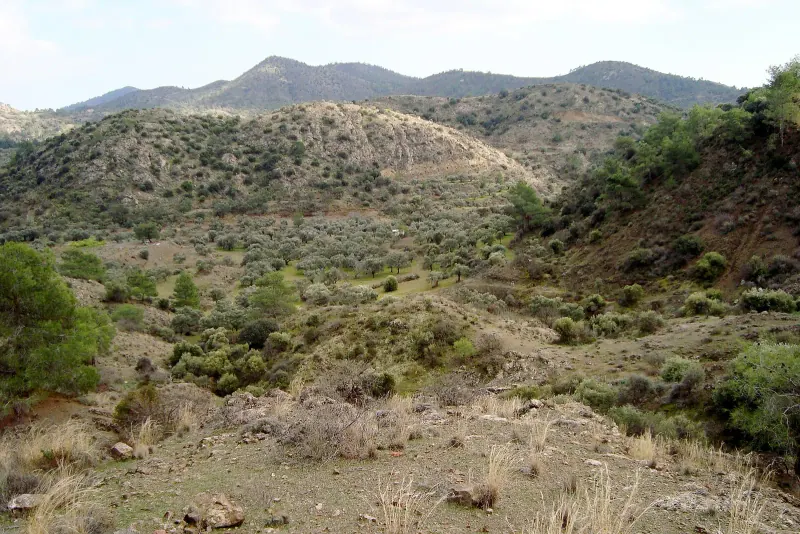 Village on a Troodos slope