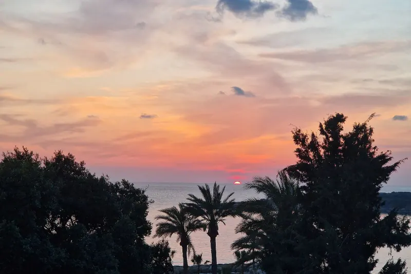 Turquoise bay on the Cyprus coast