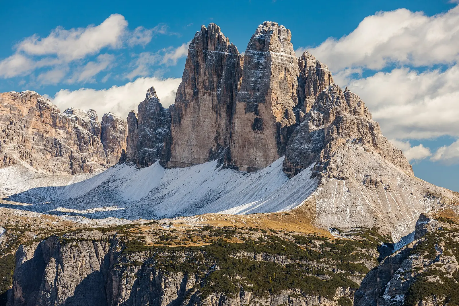 The three peaks of the Tre Cime di Lavaredo