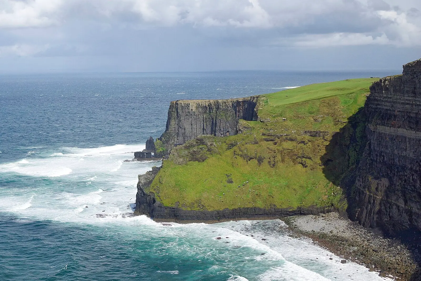 The Cliffs of Moher above the Atlantic
