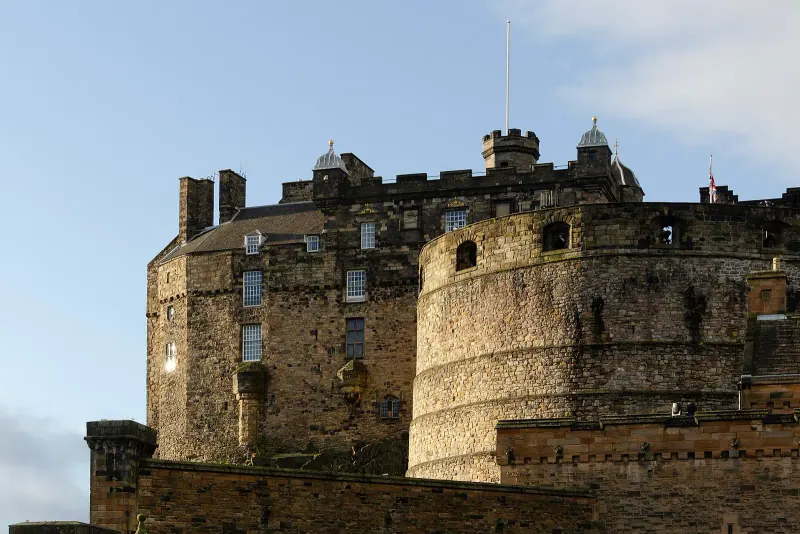 Edinburgh Castle on its volcanic rock
