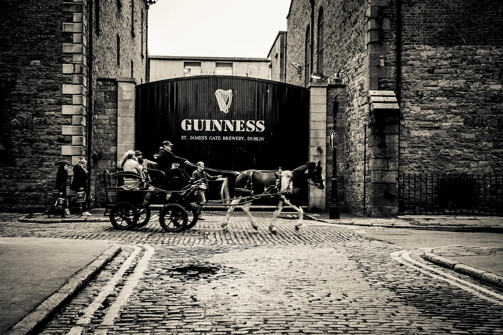 The St James's Gate of the Guinness brewery