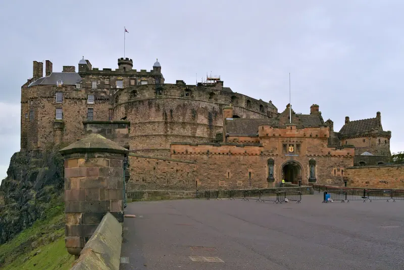 Edinburgh Castle seen from the Esplanade